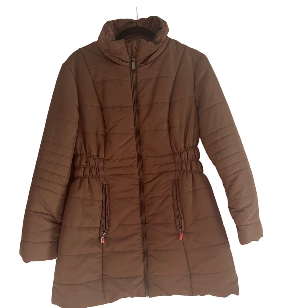 NY&C New York & Company Women's Zip Up Puffer Coat Size L